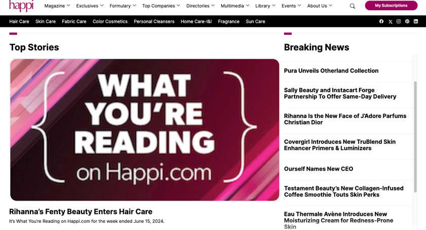 New Happi Home Page